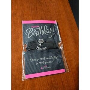 2019 Paparazzi Consultant Happy Birthday Blessed Faux Leather Bracelet New